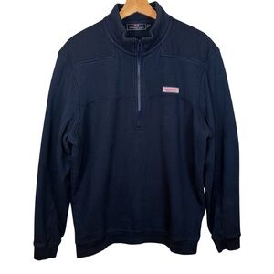 Vineyard Vines Men's Dark Navy Half-Zip Pullover Sweater